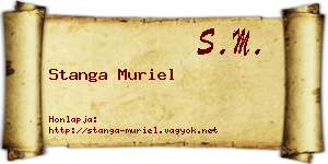 Stanga Muriel névjegykártya
